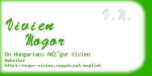 vivien mogor business card